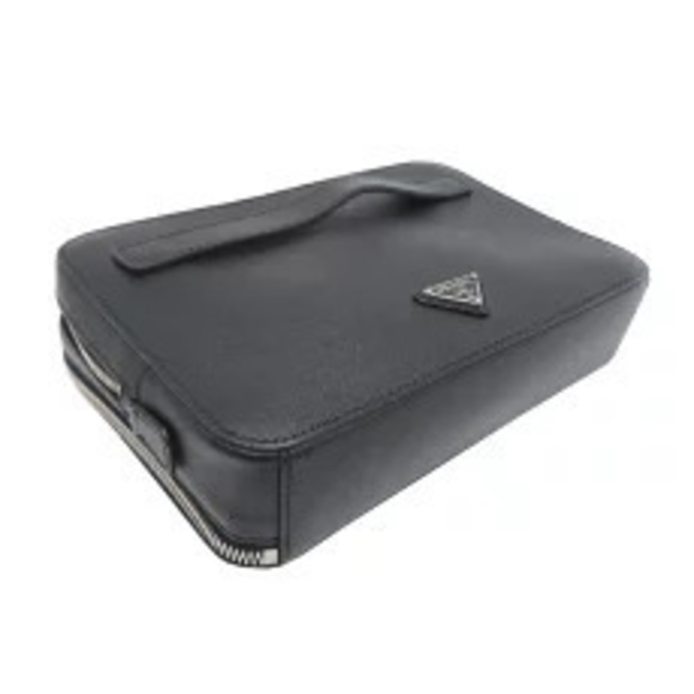 Prada Shoulder Bag Saffiano Leather Black - Picture 3 of 9
